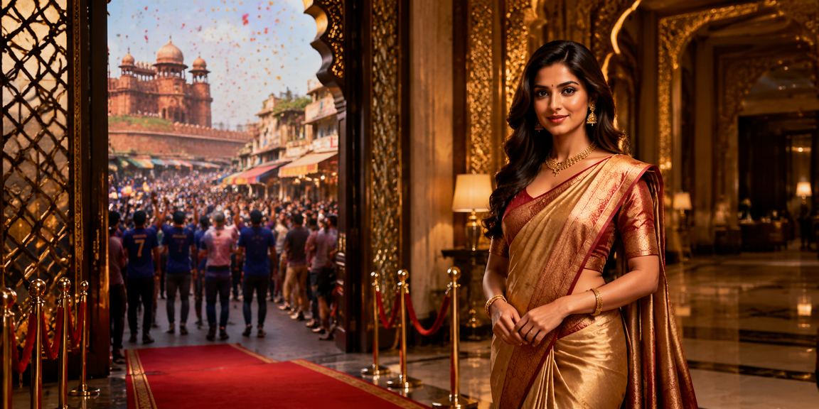 Indian player enjoying online casino and sports betting on mobile