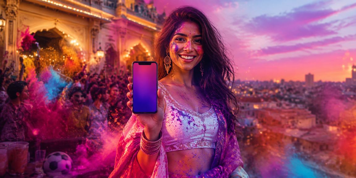 Holi festival celebration themed campaign boosting Teen Patti play