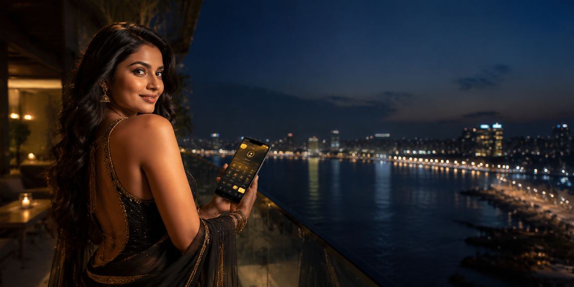 User engaging in mobile sports betting in Pune city
